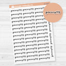 Grocery Trip Planner Stickers | F17 | Clear Matte | S-119-BCM