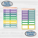 Mardi Gras Planner | Weekly Add-On Labels Planner Kit Stickers | French Quarter | KIT-370-C