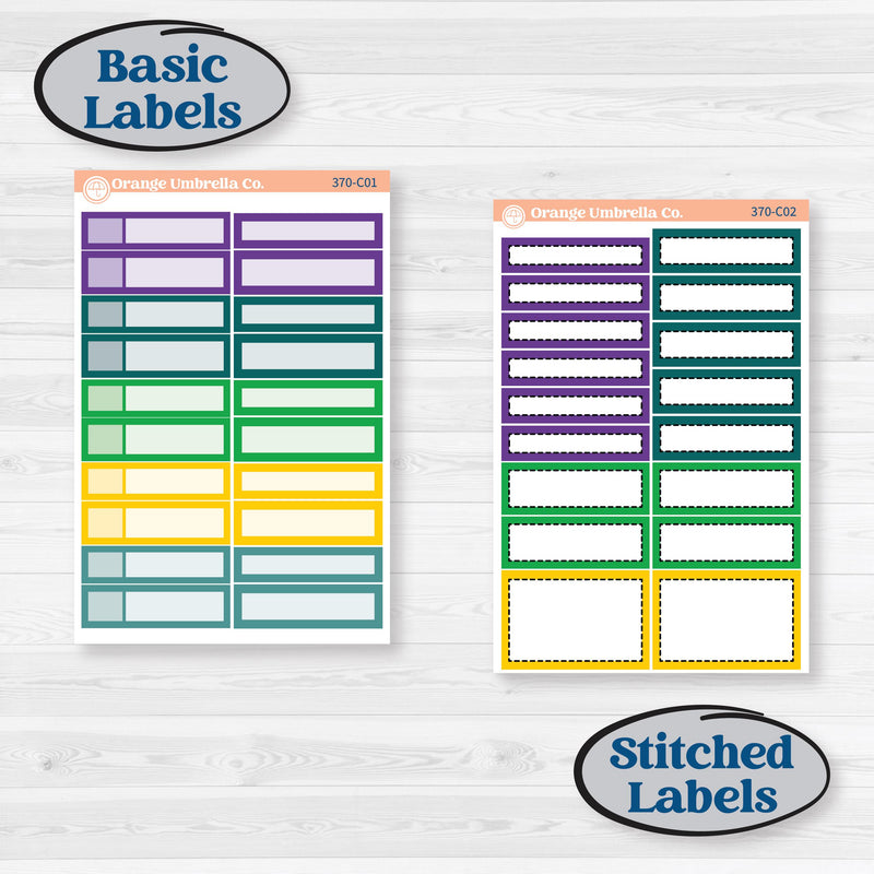 Mardi Gras Planner | Weekly Add-On Labels Planner Kit Stickers | French Quarter | KIT-370-C