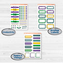 Mardi Gras Planner | Weekly Add-On Labels Planner Kit Stickers | French Quarter | KIT-370-C