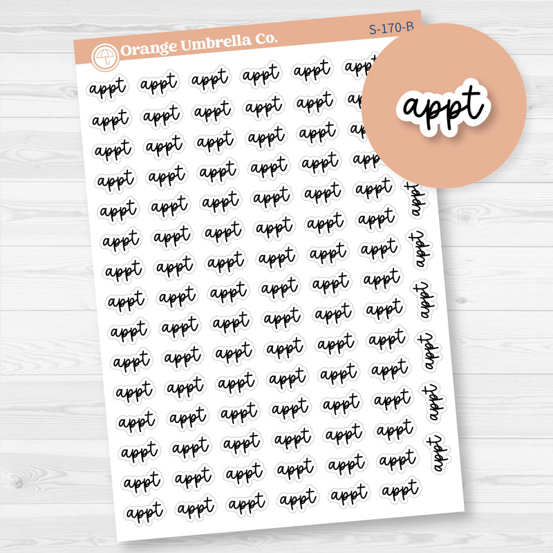 Appt Planner Stickers | F17 | S-170-B