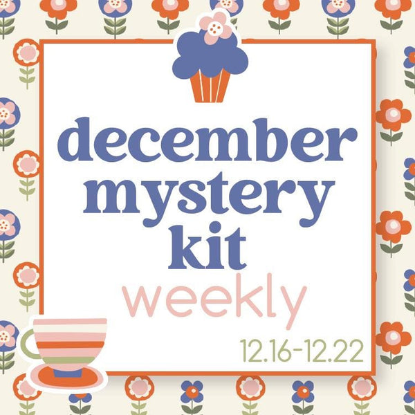 December Mystery Kit | Weekly Sticker Kit for Vertical Planners like Erin Condren | Cozy | MK33-A