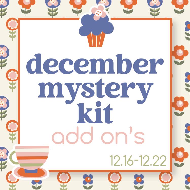 December Mystery Kit | Weekly Add-On Planner Kit Stickers | Cozy | MK33-B