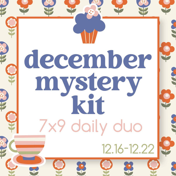 December Mystery Kit | 7x9 Erin Condren Daily Duo Planner Kit Stickers | Cozy | MK33-M