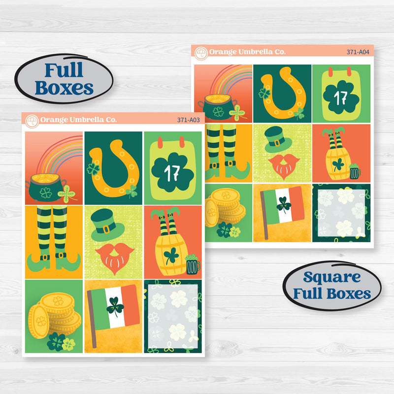 St. Patrick’s Day Kit | Weekly Sticker Kit for Vertical Planners like Erin Condren | Blarney | KIT-371-A