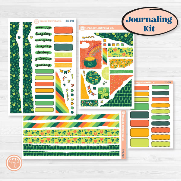 St. Patrick’s Day Kit | Journaling Kit Planner Stickers | Blarney | KIT-371-D