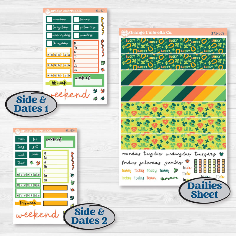 St. Patrick’s Day Kit | Hobonichi Cousin Weekly & Daily Planner Kit Stickers | Blarney | KIT-371-E