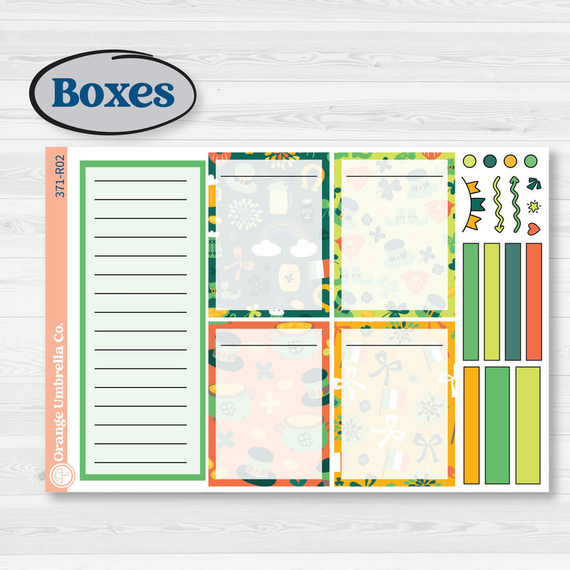 St. Patrick’s Day Kit | Laurel Denise Portrait Planner Kit Stickers | Blarney | KIT-371-R