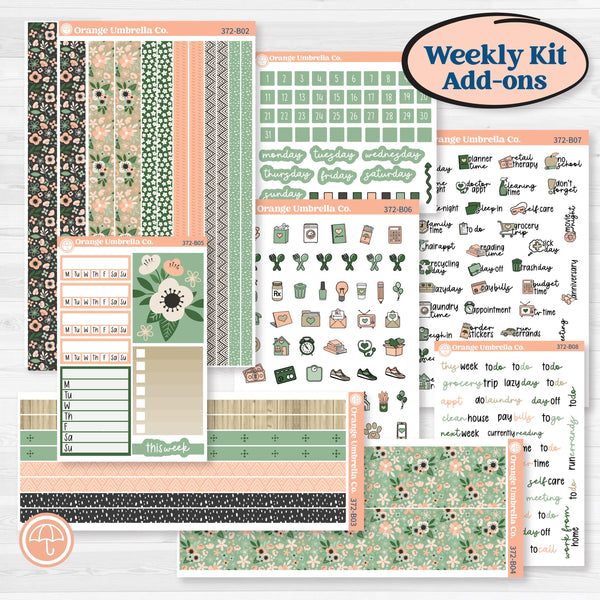 Spring Floral Kit | Weekly Add-On Planner Kit Stickers | Lil Spring Thing | KIT-372-B