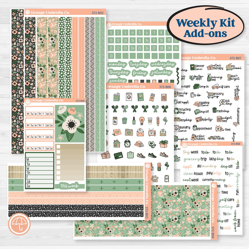 Spring Floral Kit | Weekly Add-On Planner Kit Stickers | Lil Spring Thing | KIT-372-B