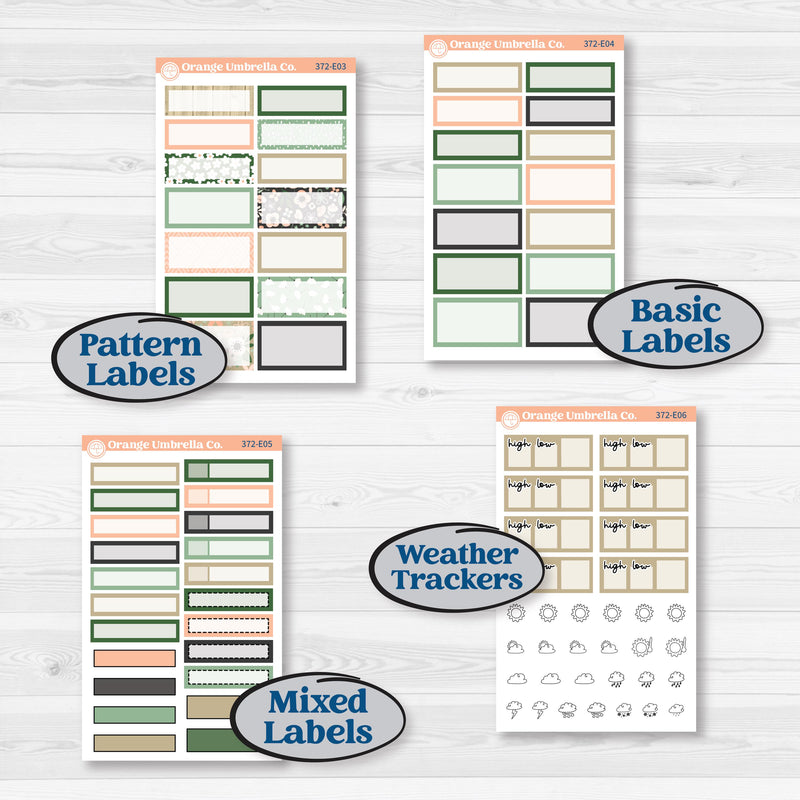 Spring Floral Kit | Hobonichi Cousin Weekly & Daily Planner Kit Stickers | Lil Spring Thing | KIT-372-E