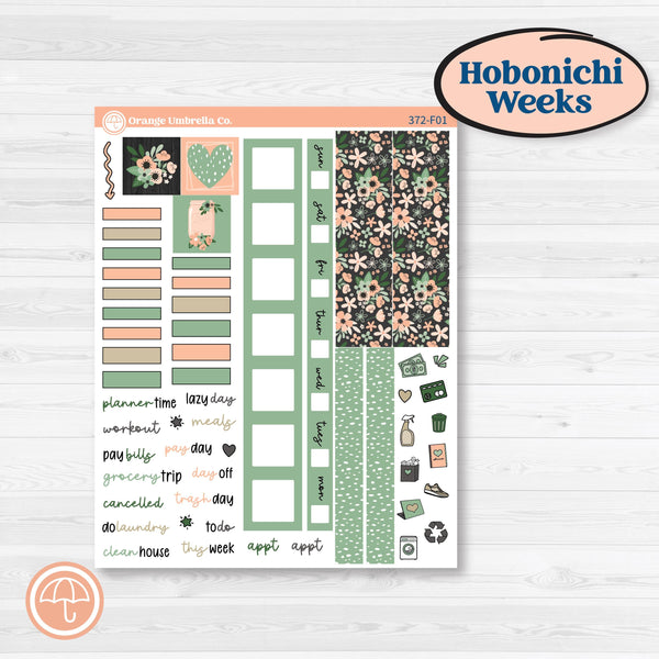 Spring Floral Kit | Hobonichi Weeks Weekly Planner Kit Stickers | Lil Spring Thing | KIT-372-F