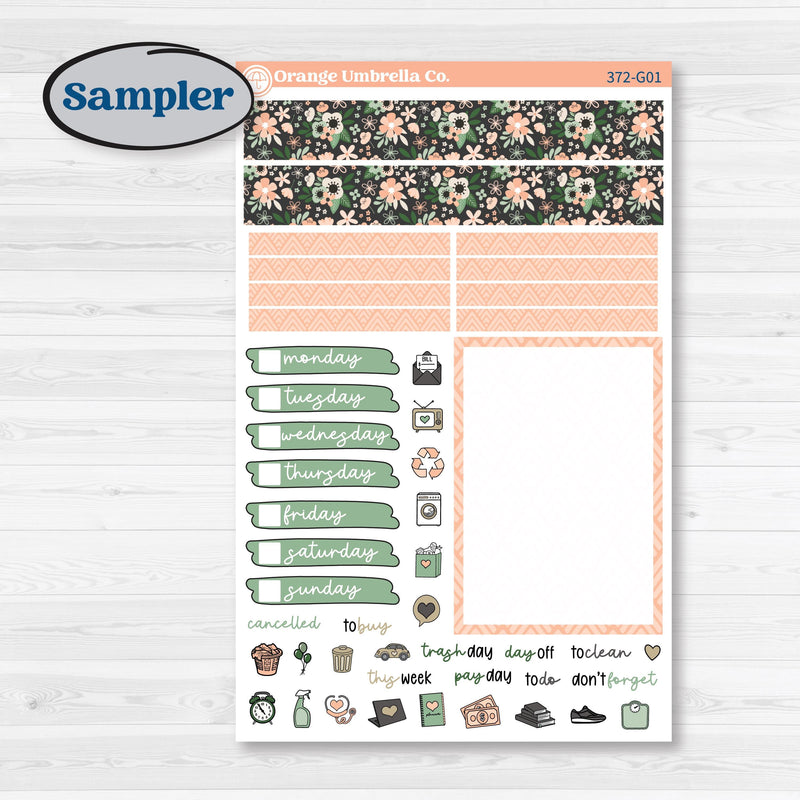 Spring Floral Kit | A5 Compact Vertical Planner Kit Stickers for Erin Condren | Lil Spring Thing | KIT-372-G