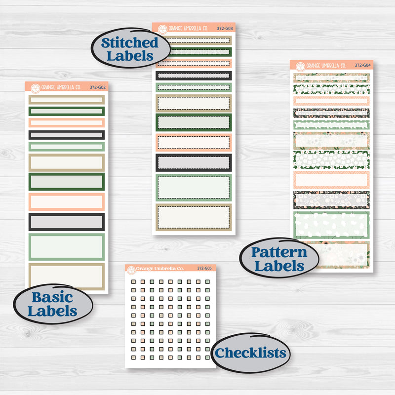 Spring Floral Kit | A5 Compact Vertical Planner Kit Stickers for Erin Condren | Lil Spring Thing | KIT-372-G