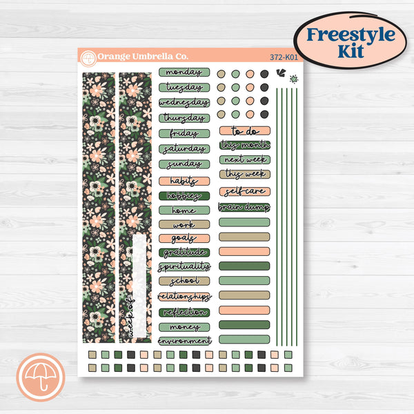 Spring Floral Kit | Freestyle Kit Any Planner Kit Stickers | Lil Spring Thing | KIT-372-K