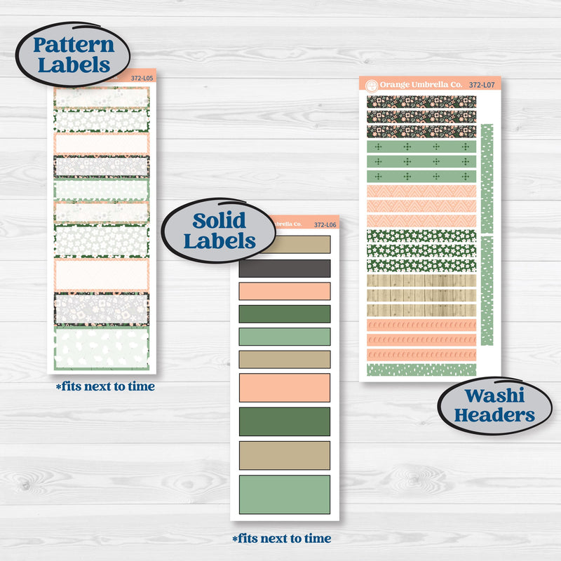 Spring Floral Kit | A5 Daily Duo Planner Kit Stickers | Lil Spring Thing | KIT-372-L