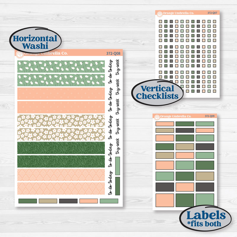 Spring Floral Kit | Laurel Denise Standard Vertical & Horizontal Planner Kit Stickers | Lil Spring Thing | KIT-372-Q