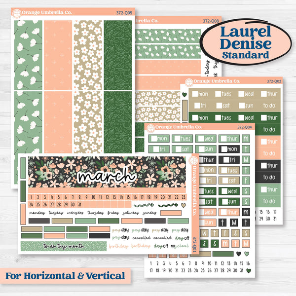 Spring Floral Kit | Laurel Denise Standard Vertical & Horizontal Planner Kit Stickers | Lil Spring Thing | KIT-372-Q