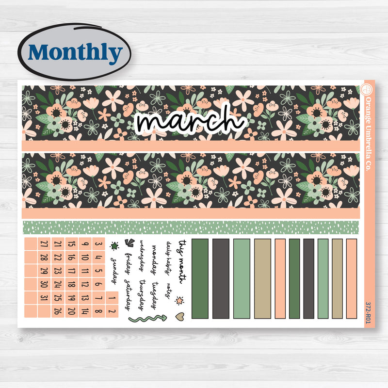 Spring Floral Kit | Laurel Denise Portrait Planner Kit Stickers | Lil Spring Thing | KIT-372-R