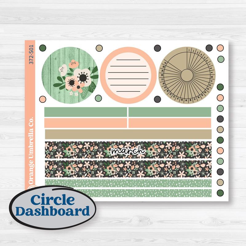 Spring Floral Kit | A5 Plum Monthly & Dashboard Planner Kit Stickers | Lil Spring Thing | KIT-372-S