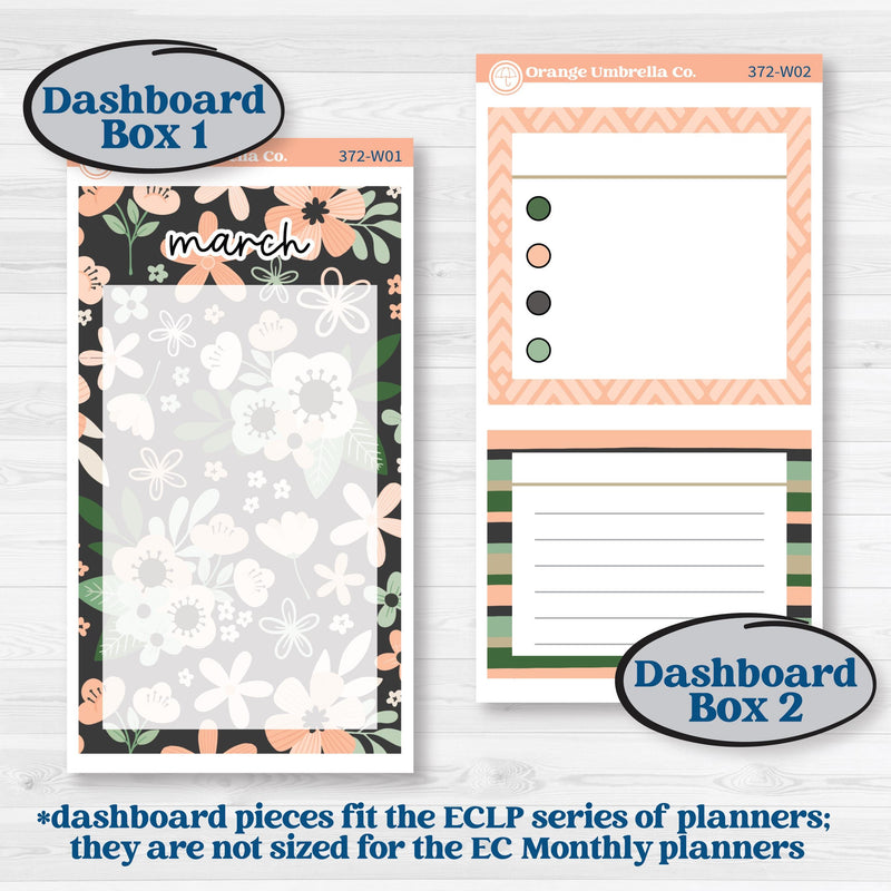 Spring Floral Kit | 7x9 Erin Condren Life Planner Monthly & Dashboard Planner Kit Stickers | Lil Spring Thing | KIT-372-W