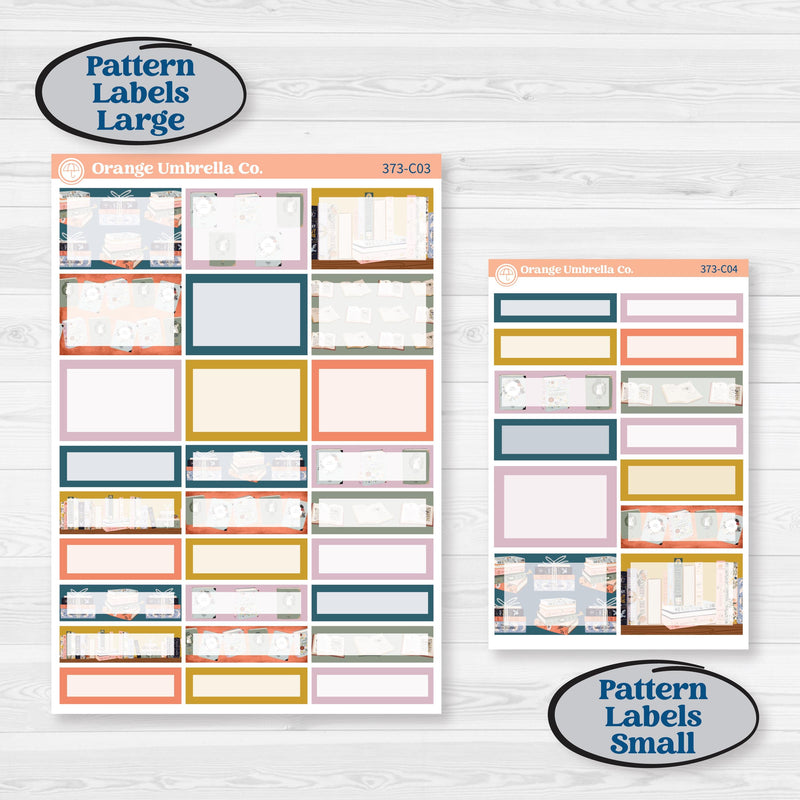 Book Reading Kit | Weekly Add-On Labels Planner Kit Stickers | Turn The Page | KIT-373-C