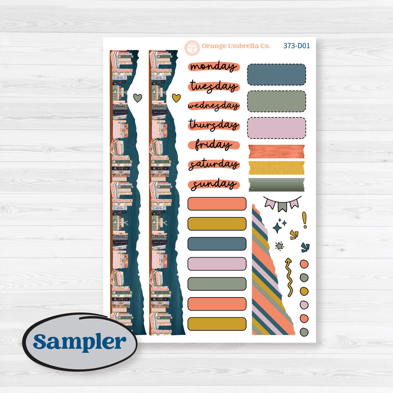 Book Reading Kit | Journaling Kit Planner Stickers | Turn The Page | KIT-373-D