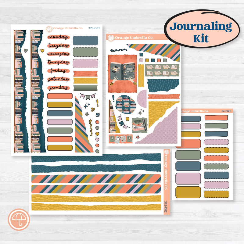 Book Reading Kit | Journaling Kit Planner Stickers | Turn The Page | KIT-373-D