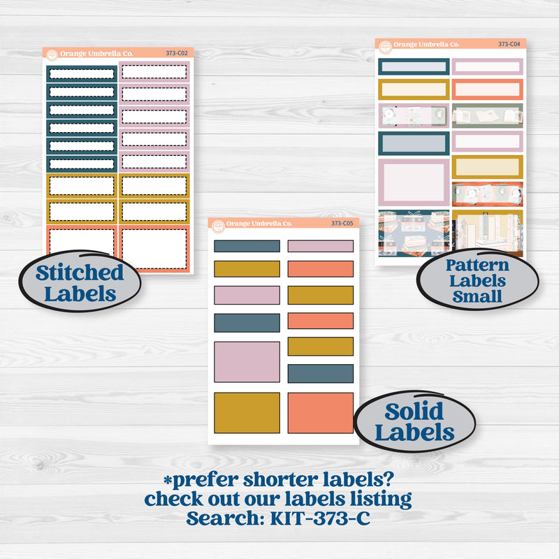 Book Reading Kit | 7x9 Plum Daily Planner Kit Stickers | Turn The Page | KIT-373-P