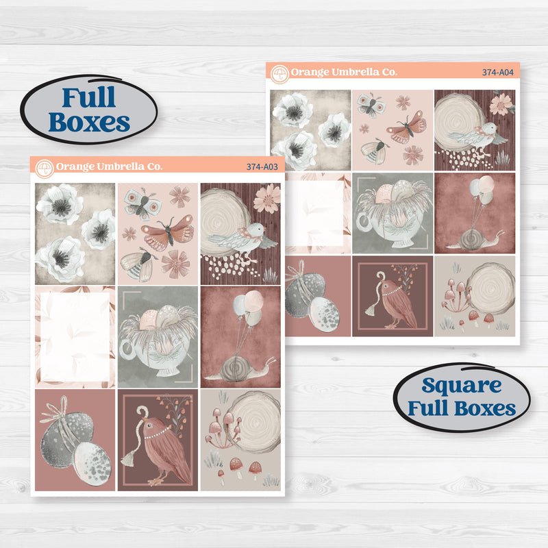 Spring Animals Kit | Weekly Sticker Kit for Vertical Planners like Erin Condren | New Beginning | KIT-374-A