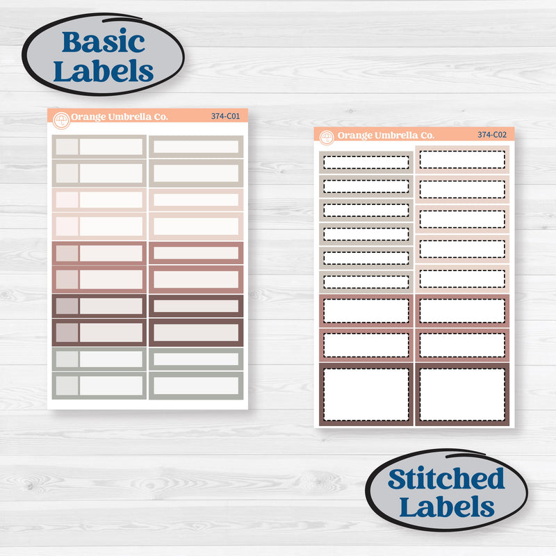 Spring Animals Kit | Weekly Add-On Labels Planner Kit Stickers | New Beginning | KIT-374-C