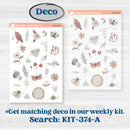 Spring Animals Kit | Journaling Kit Planner Stickers | New Beginning | KIT-374-D