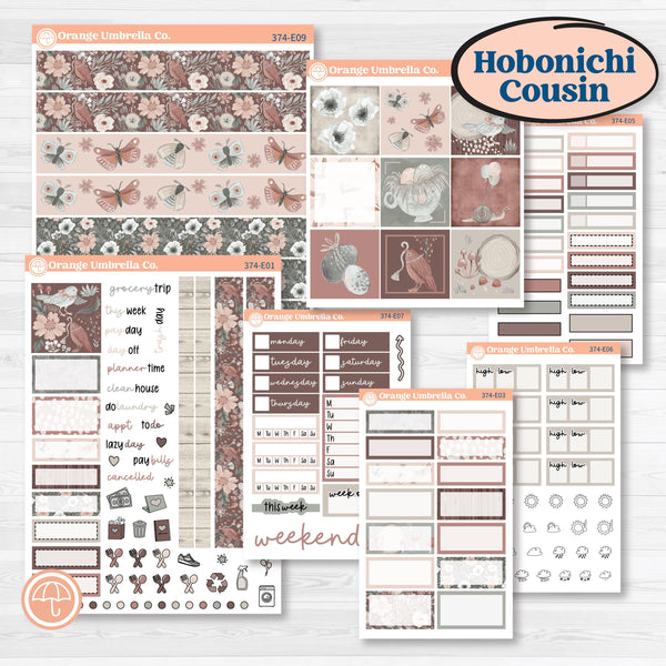 Spring Animals Kit | Hobonichi Cousin Weekly & Daily Planner Kit Stickers | New Beginning | KIT-374-E