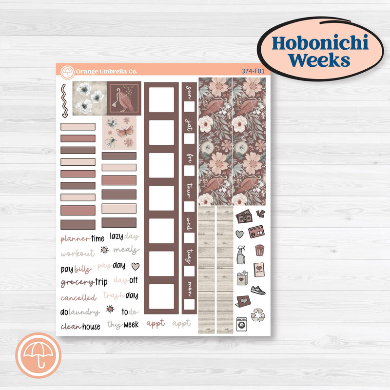 Spring Animals Kit | Hobonichi Weeks Weekly Planner Kit Stickers | New Beginning | KIT-374-F