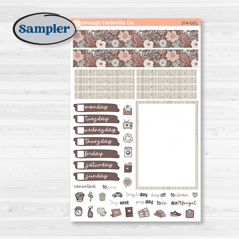 Spring Animals Kit | A5 Compact Vertical Planner Kit Stickers for Erin Condren | New Beginning | KIT-374-G