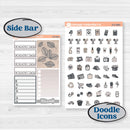 Neutral Botanical & Floral Kit | Weekly Add-On Planner Kit Stickers | Unbiased | KIT-375-B