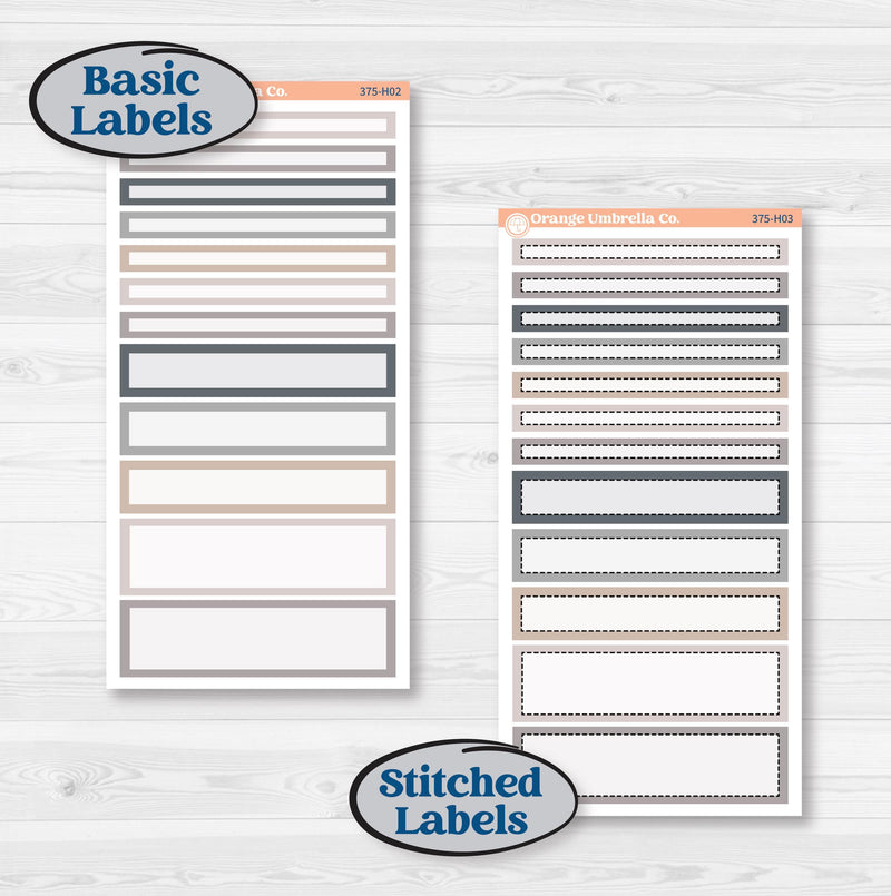 Neutral Botanical & Floral Kit | 7x9 Compact Vertical Planner Kit Stickers | Unbiased | KIT-375-H