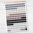 5 Months Colored Square Mini Date Dots | Square F17 | B-021