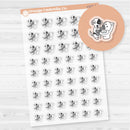 Stella Cleaning Bathroom Toilet | Chore Icons Planner Stickers | Clear Matte | I-510-BCM