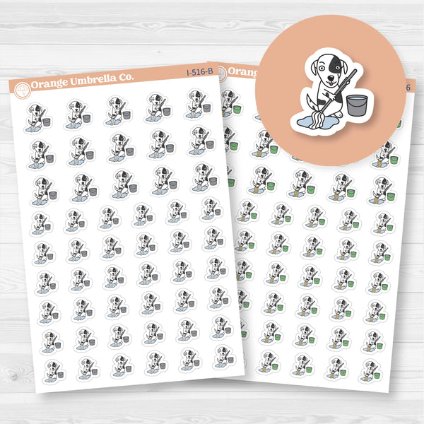 Stella Mop Floor Icons Chore Icons Planner Stickers | I-516