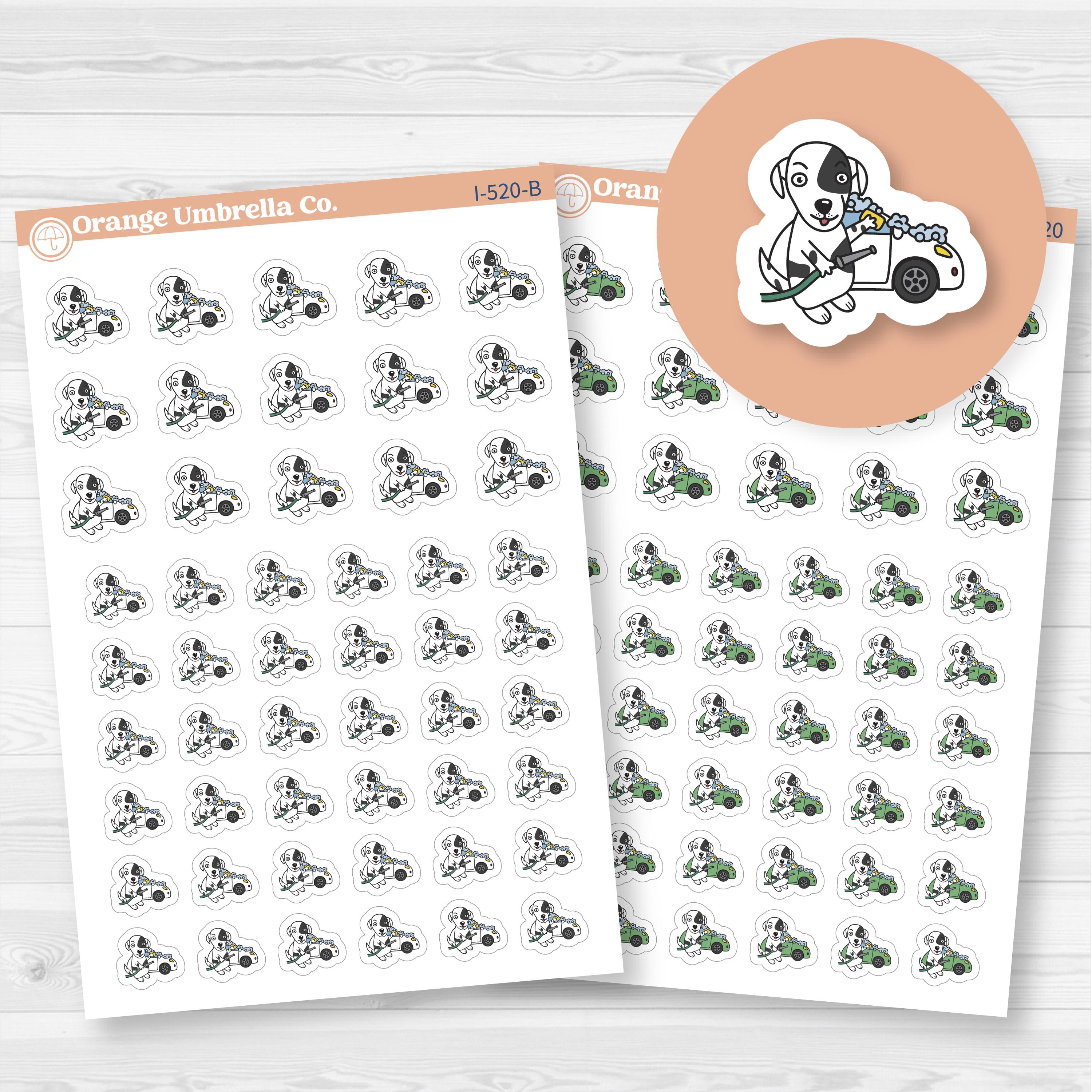 Stella Wash Car Chore Icons Planner Stickers | I-520