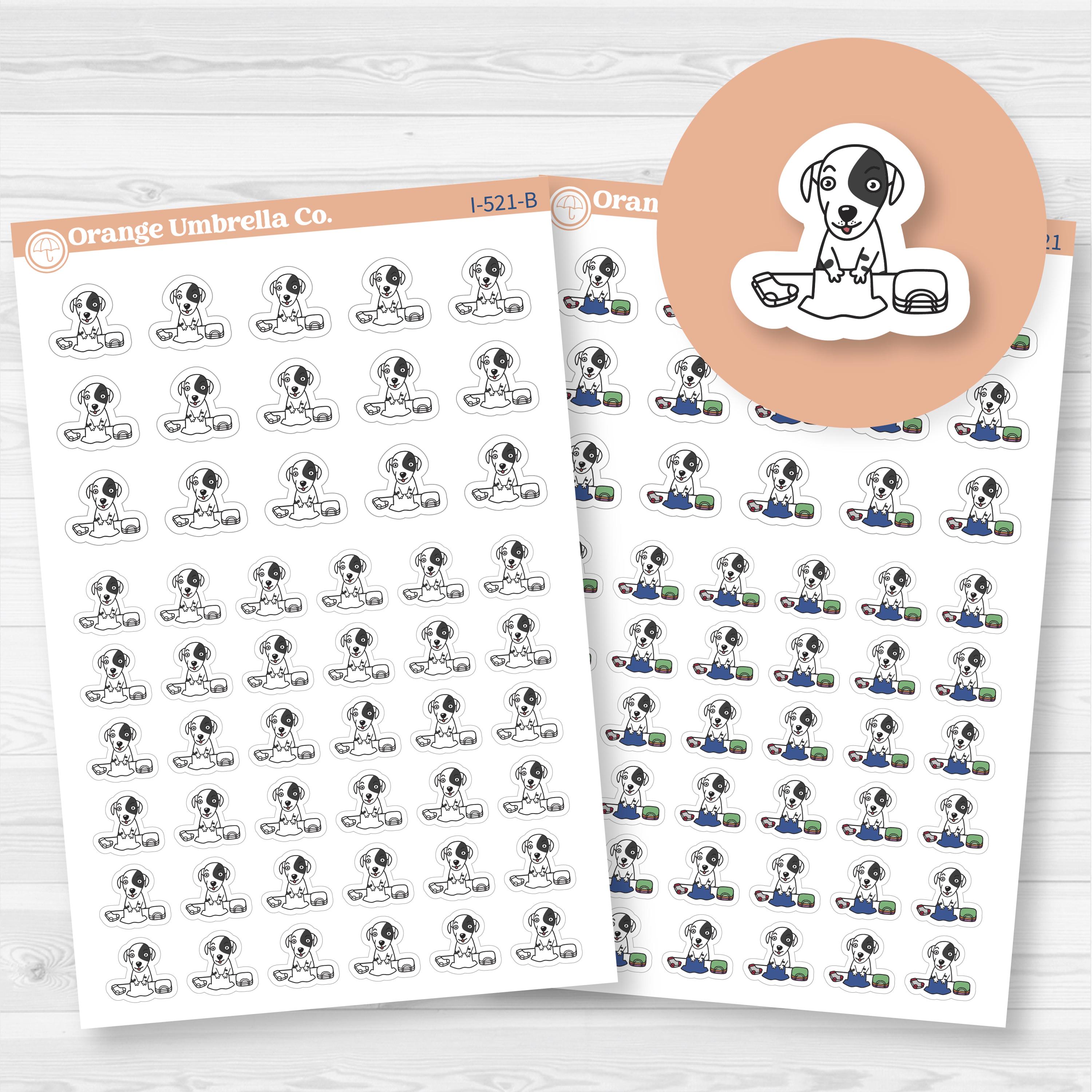 Stella Fold Clothes Chore Icons Planner Stickers | I-521