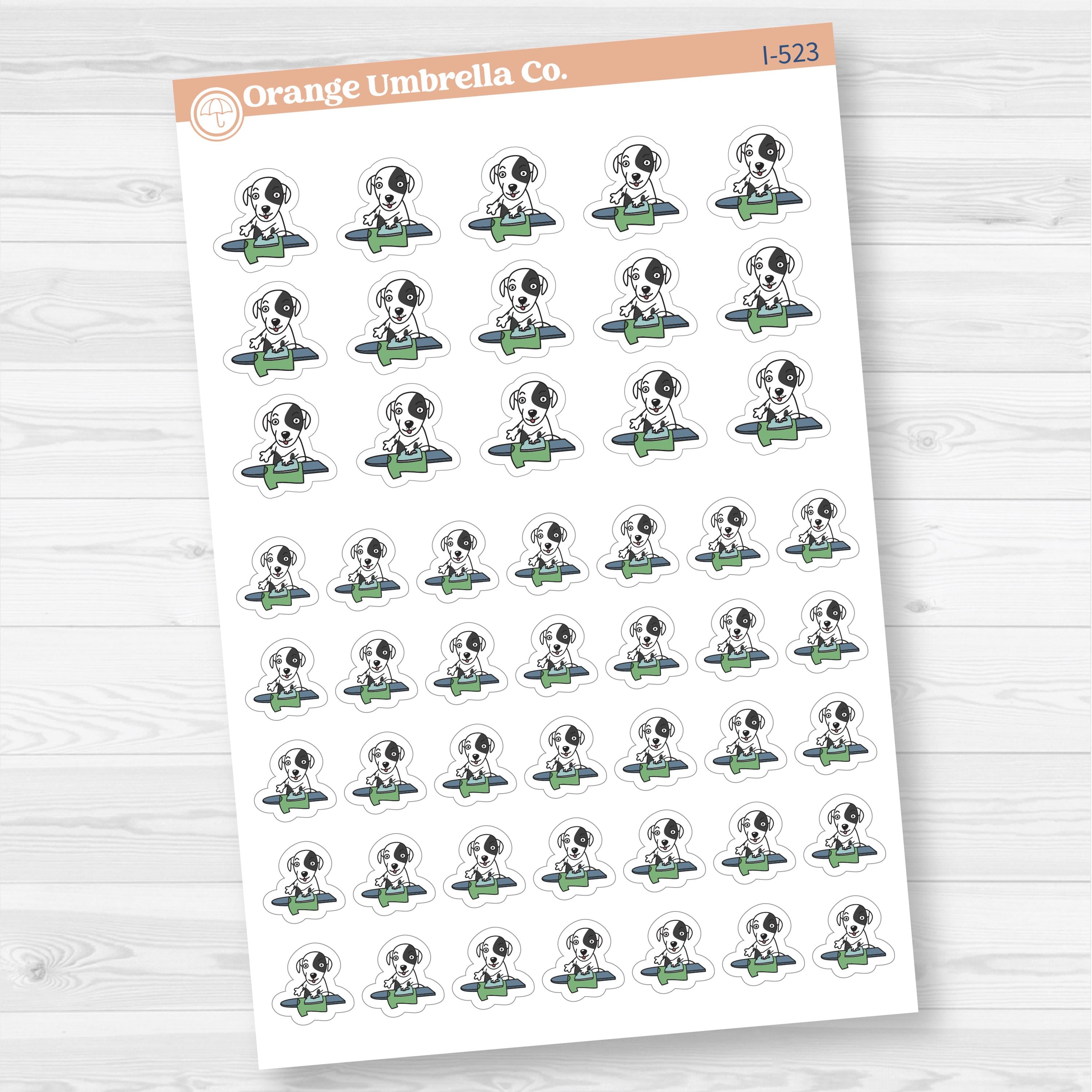 Stella Ironing Chore Icons Planner Stickers | I-523