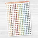 Circle Dot - 6mm Planner Stickers | Clear Matte | B-206-CM