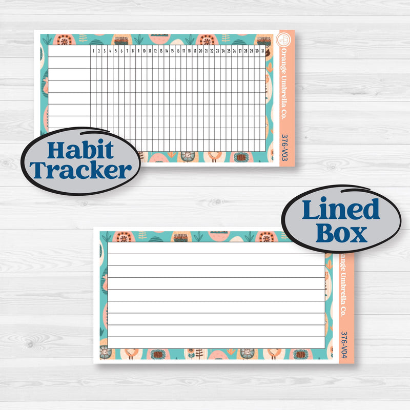 Easter Folk Art Kit | A5 Erin Condren Monthly & Dashboard Planner Kit Stickers | Some Bunny | KIT-376-V