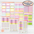 Bird Butterfly and Flower Kit | Weekly Add-On Labels Planner Kit Stickers | Very Violet | KIT-377-C