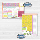 Bird Butterfly and Flower Kit | A5 Plum Monthly & Dashboard Planner Kit Stickers | Very Violet | KIT-377-S