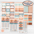 Rainy Day April Kit | Weekly Add-On Labels Planner Kit Stickers | Sun Showers | KIT-378-C