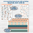 Rainy Day April Kit | Hobonichi Cousin Weekly & Daily Planner Kit Stickers | Sun Showers | KIT-378-E