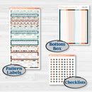 Rainy Day April Kit | 7x9 Compact Vertical Planner Kit Stickers | Sun Showers | KIT-378-H